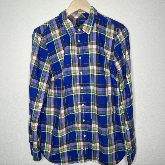Talbots Plaid Button Down Long Sleeve Shirt - Picture 1 of 4